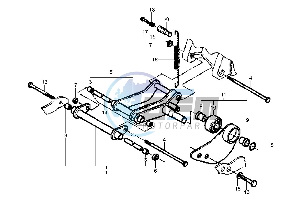 Swinging arm