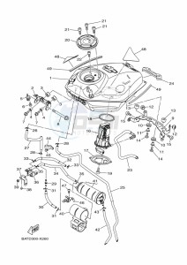 MT-07 MTN690 (BATX) drawing FUEL TANK