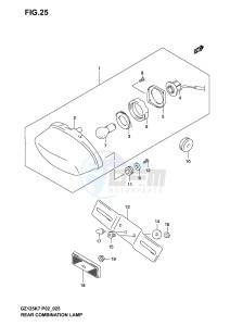 GZ125 (P02) drawing REAR COMBINATION LAMP