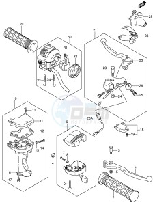 LT-F400 (P24) drawing HANDLE LEVER