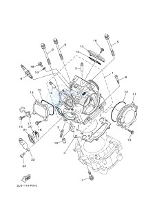 YFM700R YFM70RSSG RAPTOR 700 SPECIAL EDITION (B467) drawing CYLINDER HEAD