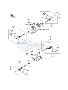 KLX125 KLX125CFF XX (EU ME A(FRICA) drawing Turn Signals