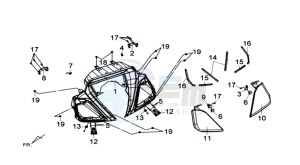 MAXSYM 400 I drawing COWLING SPEEDOMETER