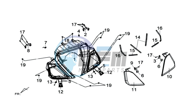 COWLING SPEEDOMETER