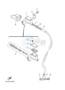 TT-R125 TT-R125LWE (19CT 19CU) drawing FRONT MASTER CYLINDER