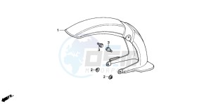 C90M drawing FRONT FENDER