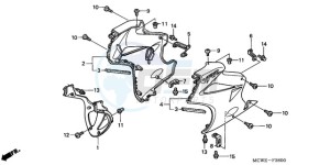 VFR8009 UK - (E / MME) drawing LOWER COWL