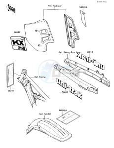 KX 250 F [KX250] (F1) [KX250] drawing LABELS