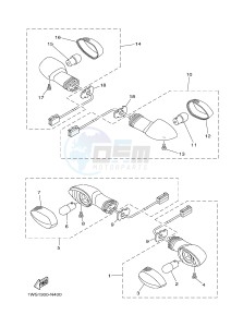 MT07 700 (1WS6 1WS8) drawing FLASHER LIGHT