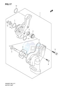 AN400 (E2) Burgman drawing WATER PUMP