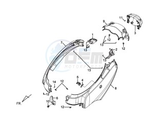 E-VIRID drawing MOTOR COWLING L / R / TAIL LIGHT