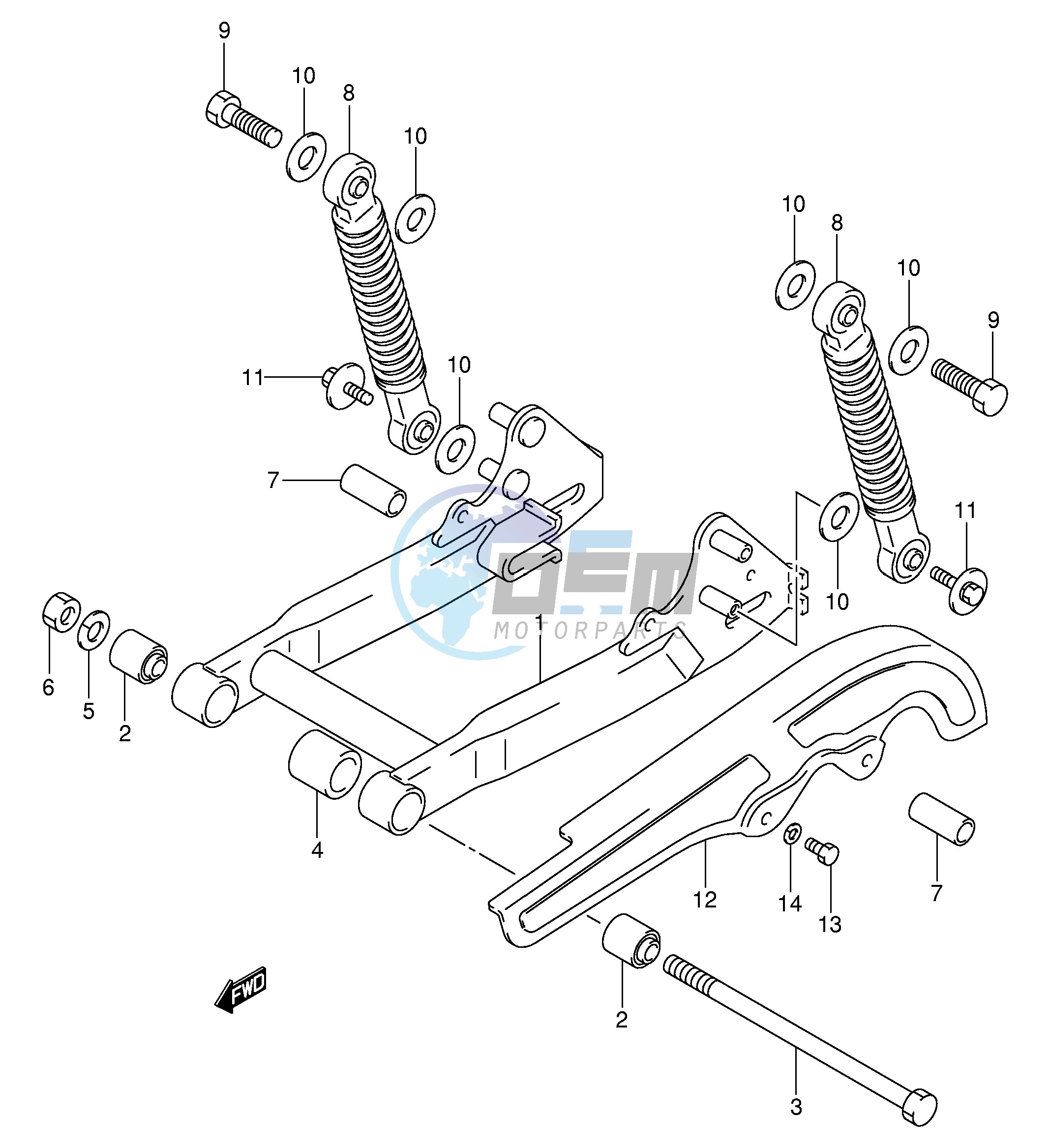 REAR SWINGING ARM