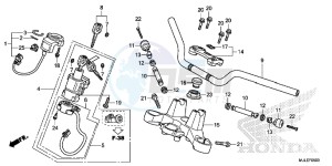 NC750SAE NC750SA ED drawing HANDLE PIPE/ TOP BRIDGE