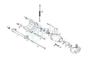 BOULEVARD 125-150 cc drawing SWINGING ARM