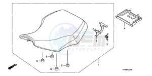 TRX420FMA Australia - (U / 4WD) drawing SEAT