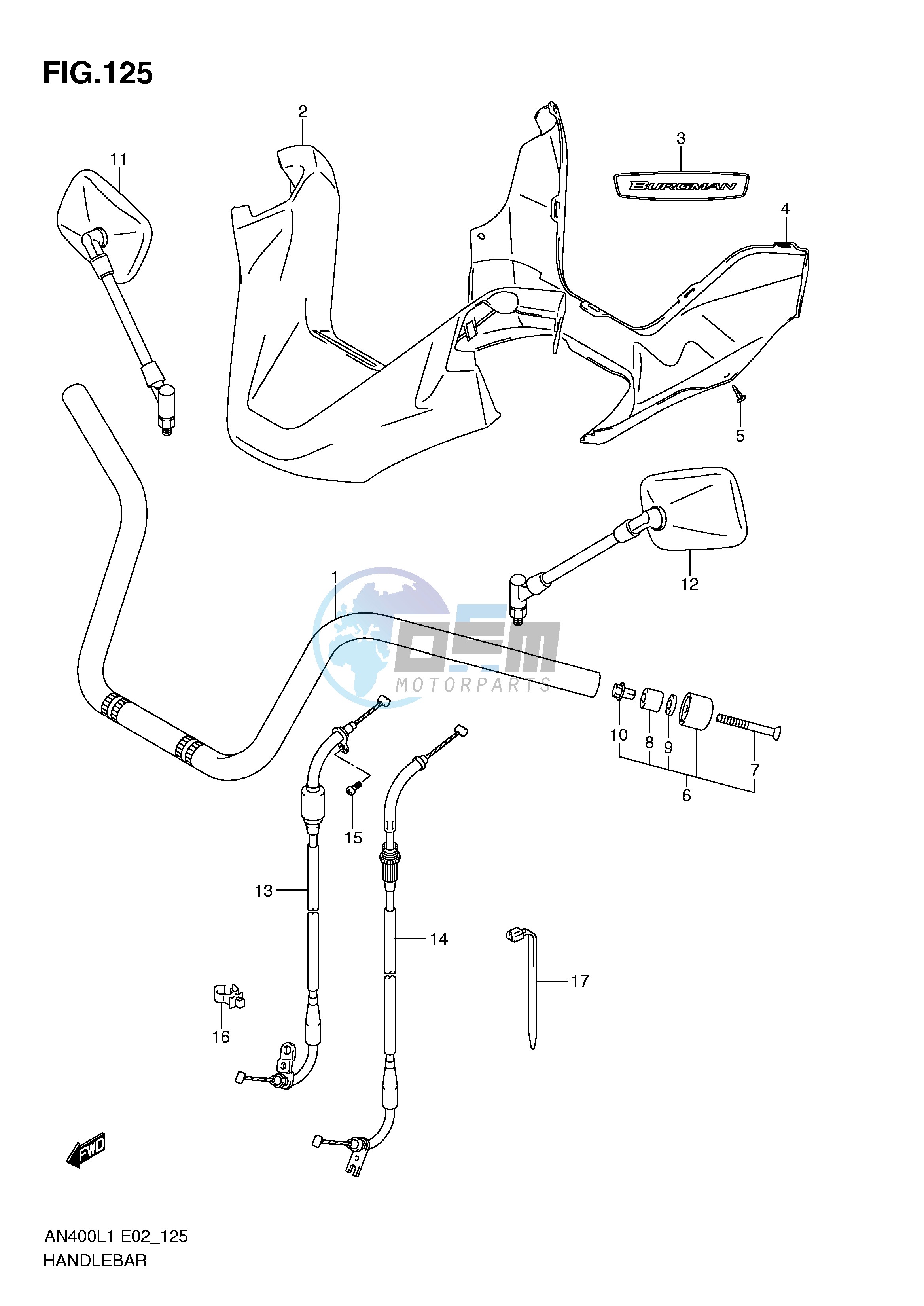 HANDLEBAR (AN400L1 E2)