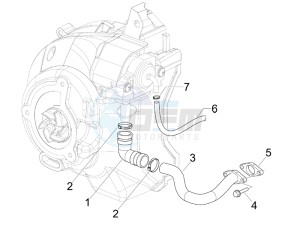 Granturismo 200 L USA drawing Secondary air box