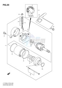 LT-F250 (E33) drawing STARTING MOTOR