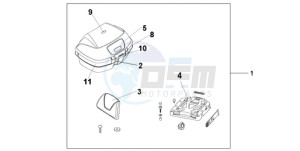 NT700VAA Europe Direct - (ED / ABS) drawing KIT TOP BOX 45L