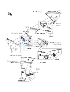 ZZR1400_ABS ZX1400D9F FR GB XX (EU ME A(FRICA) drawing Turn Signals