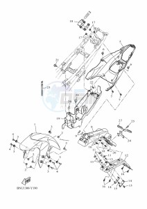 YZF125-A YZF-R125 (BNU1) drawing FENDER