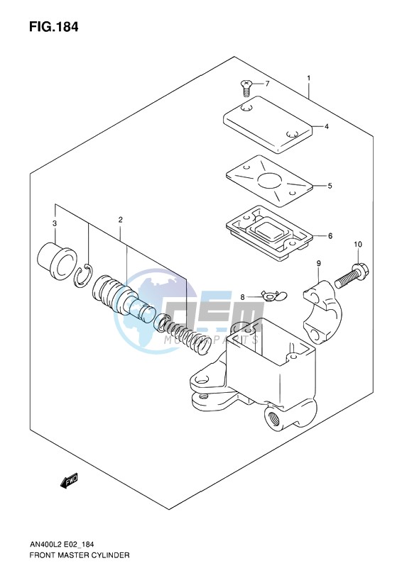 FRONT MASTER CYLINDER