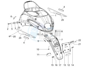 Liberty 125 4t Sport e3 drawing Rear cover - Splash guard