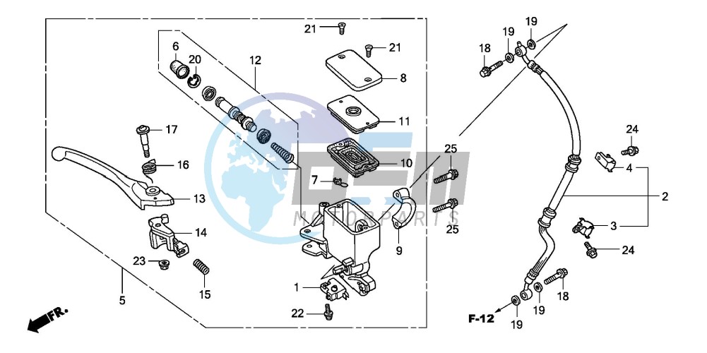 FR. BRAKE MASTER CYLINDER