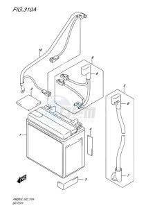 AN650Z ABS BURGMAN EXECUTIVE EU-UK drawing BATTERY