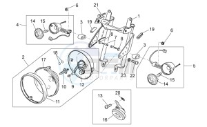 V7 II Stornello ABS 750 (USA) drawing Front lights