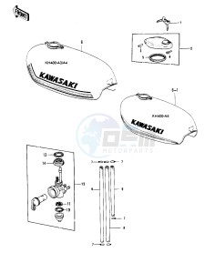 KH 400 A (A3-A5) drawing FUEL TANK