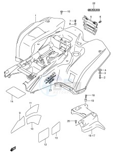 LT-A700X (E17) drawing REAR FENDER