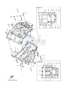 YZF-R3 YZF-R3A 321 R3 (B023 B024) drawing CRANKCASE