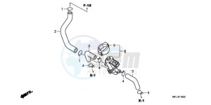 CBR1000RA9 Europe Direct - (ED / ABS MME TRI) drawing AIR INJECTION CONTROL VALVE