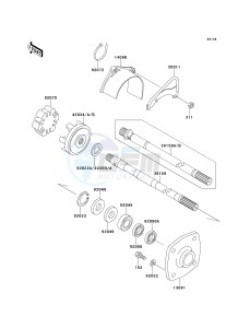 JS 750 B [750 SXI] (B1-B3 B3 CAN ONLY) [750 SXI] drawing DRIVE SHAFT