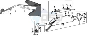 JOYRIDE 200 drawing EXHAUST