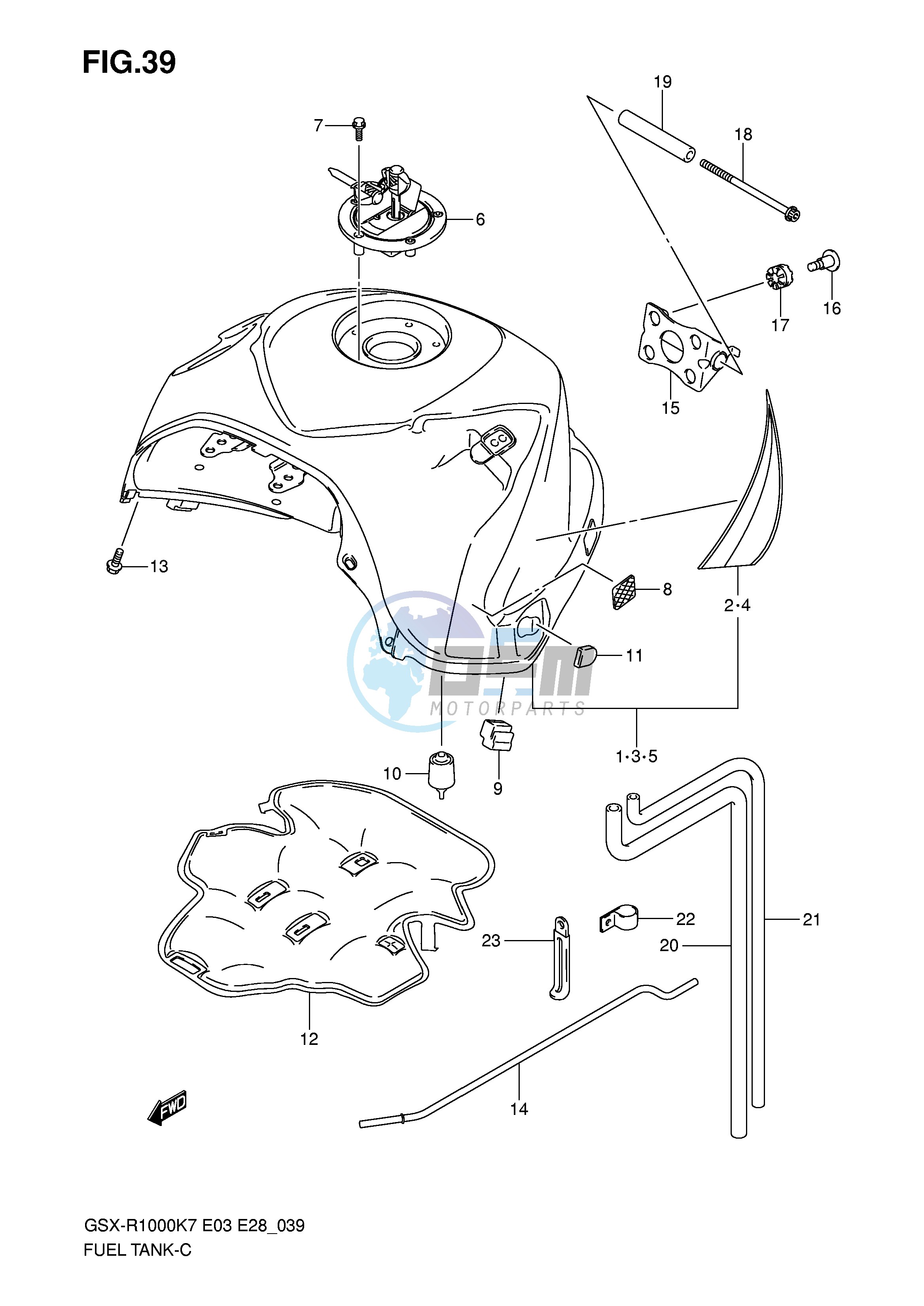 FUEL TANK (MODEL K7)