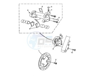 CS JOG R 50 drawing FRONT BRAKE CALIPER 3D43-4C