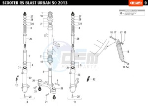 BLAST-URBAN-WHITE 50 drawing FRONT FORK