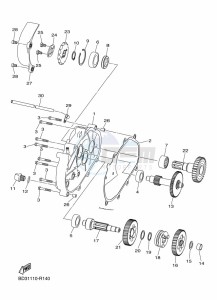 YFM90R (BD3J) drawing TRANSMISSION