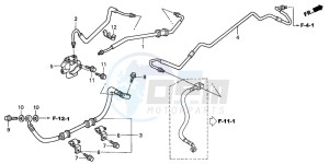 NT650V DEAUVILLE drawing BRAKE LINES (NT650V2/3/4/5)