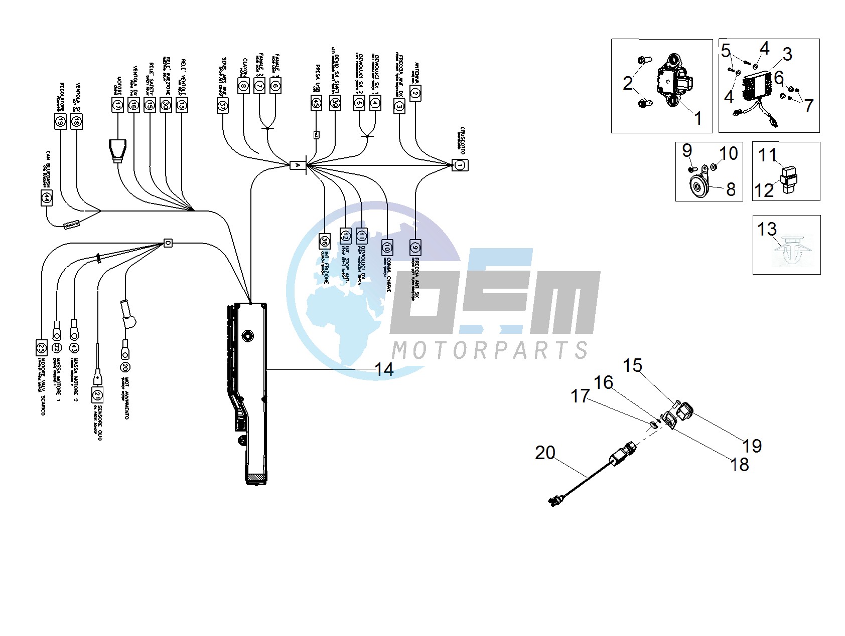 Front electrical system