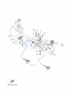 MT-07 ABS MTN690-U (B8M3) drawing HANDLE SWITCH & LEVER