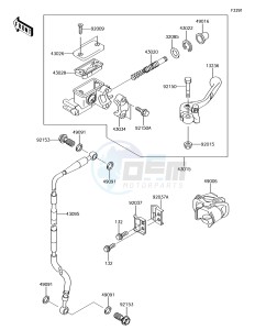 KX65 KX65AJF EU drawing Front Master Cylinder