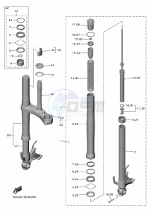 YZF1000 YZF-R1 (B3LM) drawing FRONT FORK