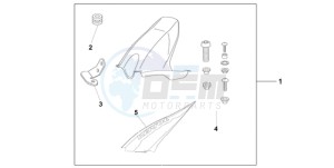 CBR1000RA9 France - (F / ABS CMF MME) drawing HUGGER REPSOL REPLICA