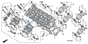 CB600FA3A Europe Direct - (ED / ABS ST) drawing CYLINDER HEAD