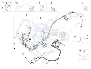 946 150 4T 3V ABS (NAFTA, APAC) AU, CN, JP, RI, TW, USA) drawing Main cable harness