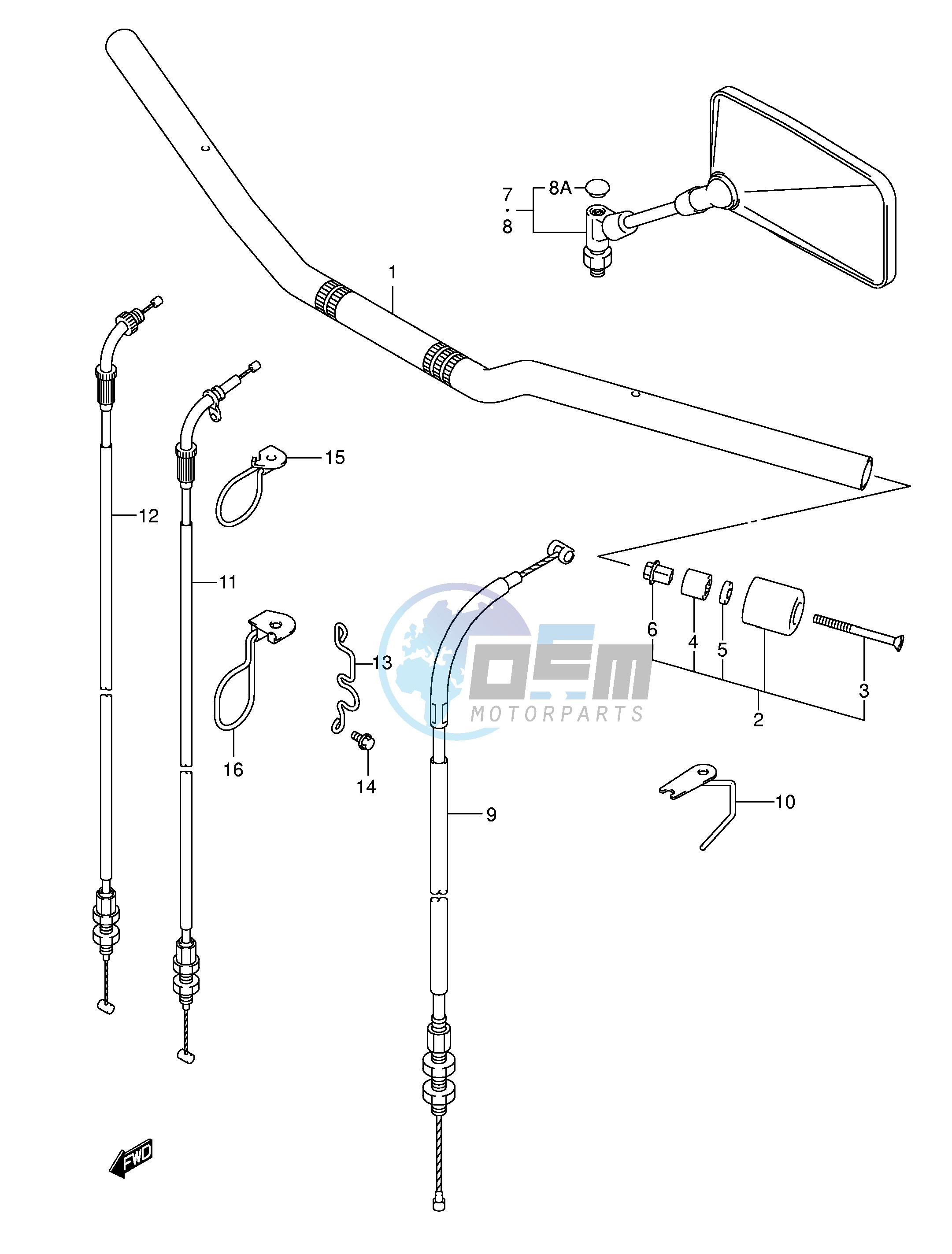 HANDLEBAR (WITH OUT COWLING)