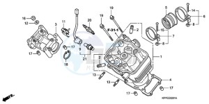 CBR125RW9 UK - (E) drawing CYLINDER HEAD (CBR125RW7/RW9/RWA)